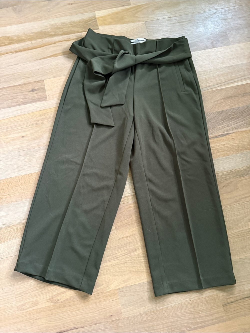 Jules & Leopold Green Wide Leg Trousers